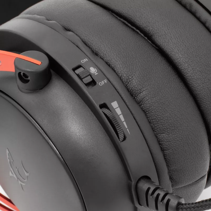 Auscultadores White Shark GH-2341 Gorilla preto/vermelho