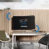 Suporte de parede exterior Manhattan para televisores e monitores, totalmente articulado, para ecrãs de 37-65 polegadas, VESA 200x200-600x400 mm, até 50 kg, resistente às intempéries, preto