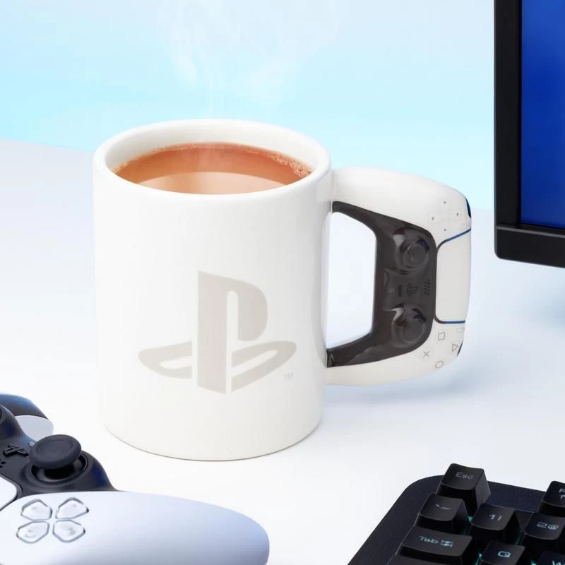 Caneca Paladone PlayStation Shaped PS5 branca 0,48 L unid.
