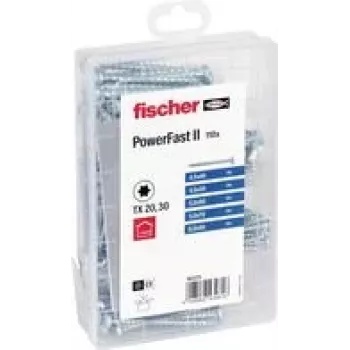 fischer Meisterbox PowerFast II PH VG TX 562275 conjunto de parafusos para aglomerado (562275)