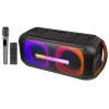 BLOW DJBOX 30-392# coluna Bluetooth 250 W com telecomando e microfone, USB, microSD, AUX, TWS, bateria integrada, preta