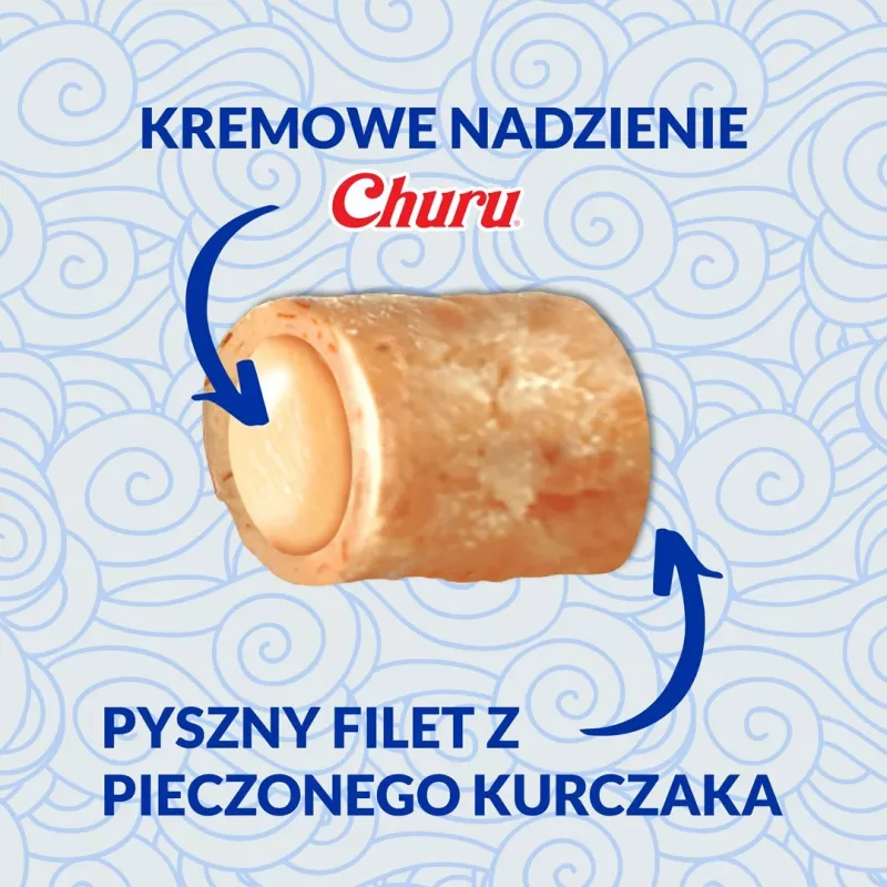 INABA Churu Bites frango com atum e salmão - Petiscos para gatos - 3x10 g