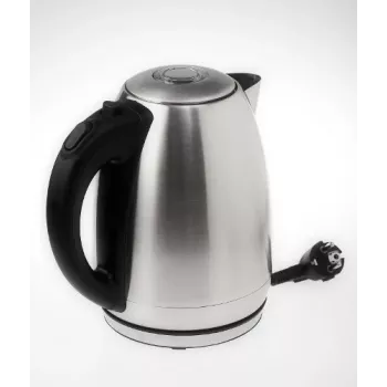 Chaleira elétrica Adler AD1223 — 1,7 l, 2000 W, aço inoxidável com detalhes pretos