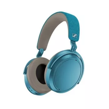 Auscultadores Sennheiser Momentum 4 Wireless — circum-auriculares Bluetooth 5.2, bateria de 60 h, cancelamento ativo de ruído, 3,5 mm, azul