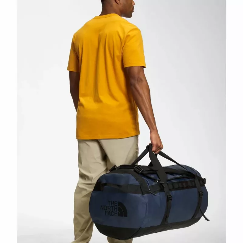 Saco de viagem The North Face Base Camp Duffel L 95 L poliéster preto, navy