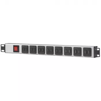 Unidade de distribuição de energia Intellinet 16 portas USB-A para rack 19 polegadas (CEE 7/7), com interruptor de rede com proteção contra sobrecarga, máx. 2,1 A por módulo, cabo de alimentação de 2 m (ficha europeia de 2 pinos)