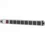 Unidade de distribuição de energia Intellinet 16 portas USB-A para rack 19 polegadas (CEE 7/7), com interruptor de rede com proteção contra sobrecarga, máx. 2,1 A por módulo, cabo de alimentação de 2 m (ficha europeia de 2 pinos)