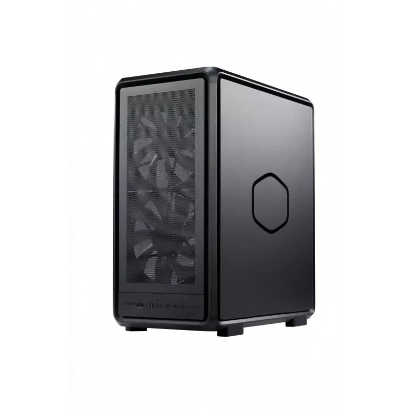 Torre Midi PC Cooler Master MasterFrame 500 Mesh — preta com lateral transparente, suporta ATX/EATX, 2x200 mm à frente, 1x120 mm atrás