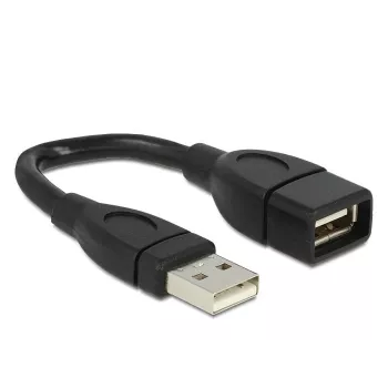 Cabo USB DeLOCK 15cm USB 2.0 USB A preto