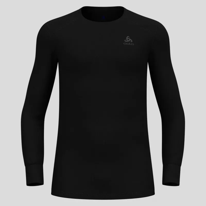 T-shirt Odlo BL TOP decote redondo manga comprida ACTIVE WARM ECO homem, tamanho M, preto