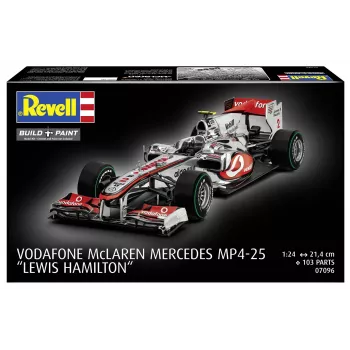 Maquete em plástico REVELL McLaren Mercedes MP4-25 Lewis Hamilton — escala 1:24