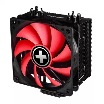Xilence M704 dissipador de CPU 12 cm preto, vermelho