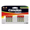 Pilhas alcalinas AAA (LR03) CAMELION 11044803 — pack de 8, descartáveis