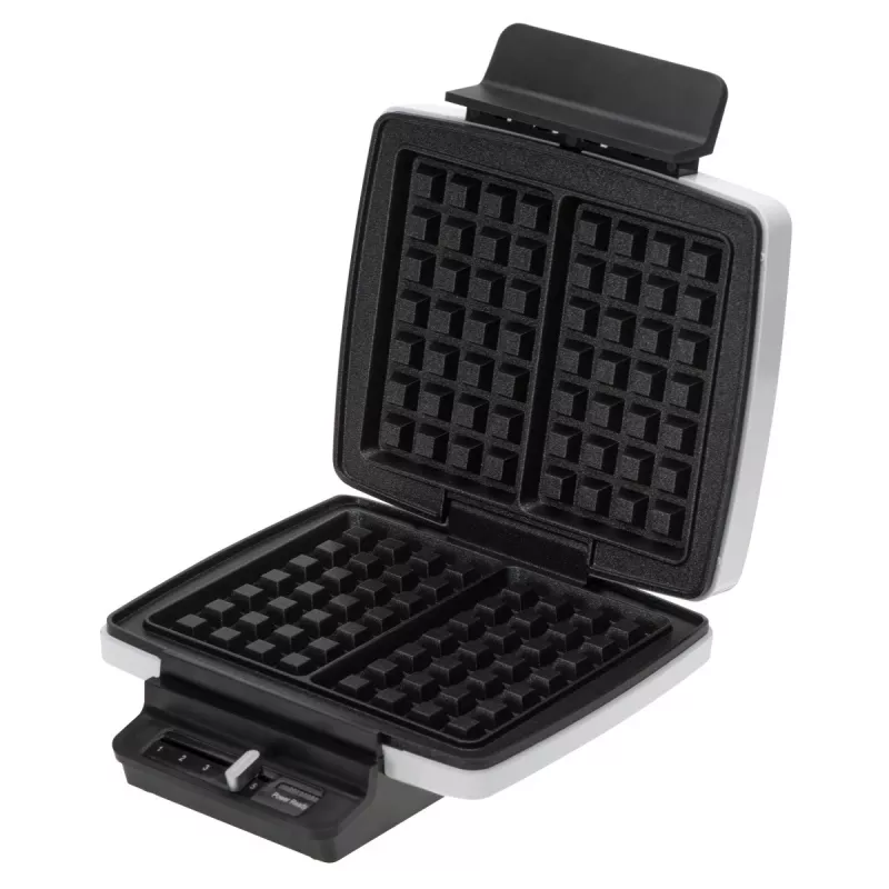 Máquina de waffles Adler AD 3085 — 1200 W, 2 waffles retangulares 9×13 cm, temperatura ajustável, placas antiaderentes