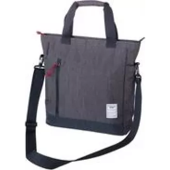 Mala de ombro/mala de tiracolo TROIKA BBG52/GY, Poliéster, cinzento, 12 L, 400×100×350 mm, fecho de correr, unissexo