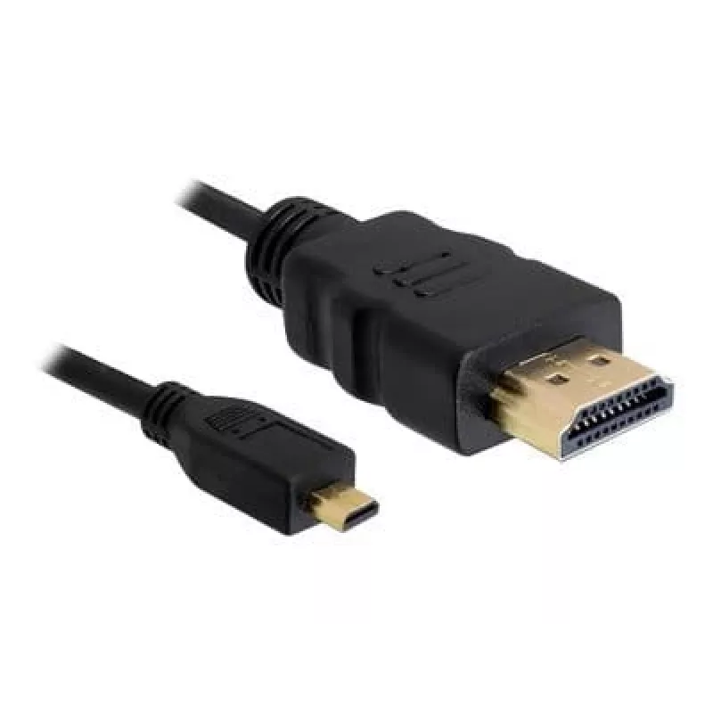 DeLOCK - Cabo de vídeo / áudio - HDMI - 32 AWG - HDMI, 19 pinos (M) - 19 pinos Micro-HDMI (M) - 3 m (82663)