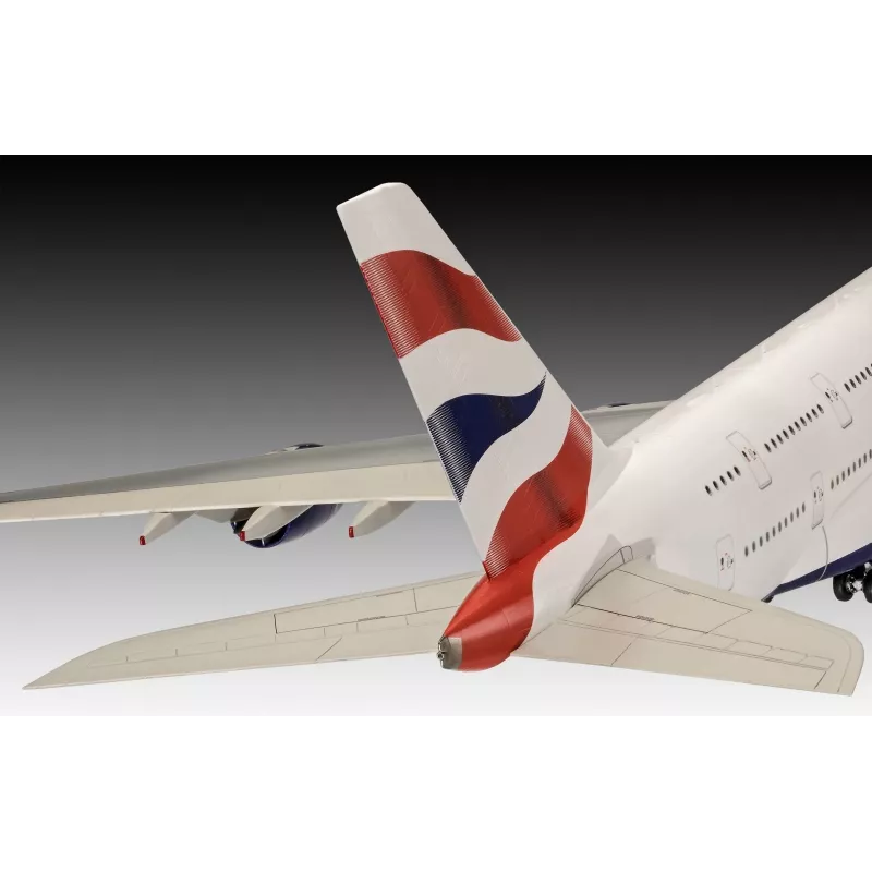 Revell 03922 Airbus A380-800 British Airways kit de modelismo em plástico, 1:144