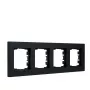 Moldura de cobertura 4 módulos Gira 021409 para sistemas de interruptores modulares, montagem de 4 módulos