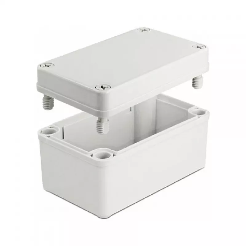 Caixa DeLOCK caixa de instalação IP65 à prova de água 130 x 80 x 70 mm cinzento