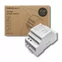 Fonte de alimentação para calha DIN QOLTEC 24V 2.5A 60W cinzento