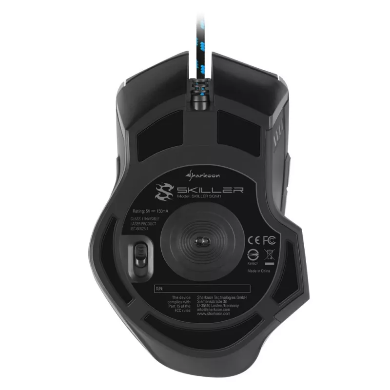 Sharkoon Skiller SGM1 rato gaming destro USB Type-A ótico 10800 DPI