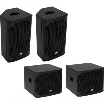 Conjunto de altifalantes PA Omnitronic AZX passivo S 200W 8 Ohm altifalante passivo