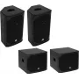 Conjunto de altifalantes PA Omnitronic AZX passivo S 200W 8 Ohm altifalante passivo