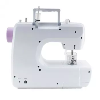 Máquina de costura mecânica Lucznik Lena 2019 — modelo mecânico simples, 16 programas, 24 W, braço livre, casa de botão em 4 passos