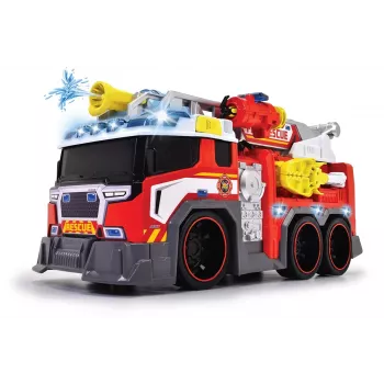 Carro de brincar bombeiros Dickie modelo 203307000 — a pilhas, a partir dos 3 anos, cores: preto/azul/vermelho/branco/amarelo