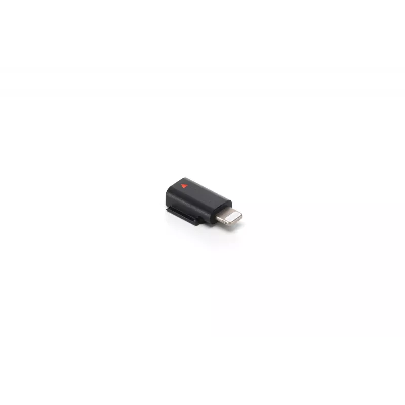 Adaptador de áudio DJI Mic 3 para telemóvel (Lightning) — conector Lightning, preto, para dispositivos móveis Apple