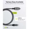 Goobay 70752 cabo Ethernet de USB-C 3.1 para RJ45, Cat6 F/UTP, 5 m, preto/prateado