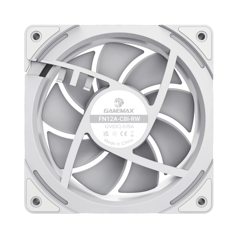 Gamemax | Ventoinha de caixa | KF300R BK | Branco