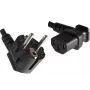 Microconnect PE010518L Cabo de alimentação preto 1,8 m CEE7/7 conector fêmea C13