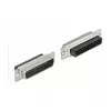 D-Sub HD 44 pinos ficha de crimpagem para 2 x conector fêmea RJ45 DeLOCK 66835