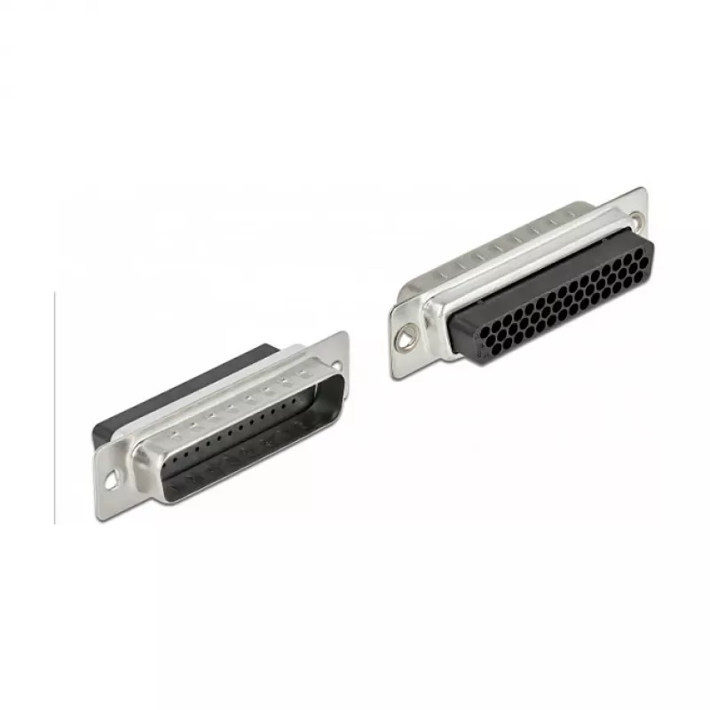 D-Sub HD 44 pinos ficha de crimpagem para 2 x conector fêmea RJ45 DeLOCK 66835
