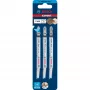 Bosch 2 608 900 550 Lâmina de serra de recortar/serra de marquetería/serra de sabre lâmina de serra de recortar aço alto carbono (HCS) 3 peças