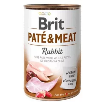 Brit Paté & Meat with Rabbit ração húmida para cães 400 g