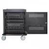 Carrinho/armário de carregamento para portáteis Manhattan com adaptador AC (UE) 32 compartimentos, instale o adaptador AC (cabo de alimentação) do dispositivo no dispositivo, adequado para TODOS os portáteis (até 15,6 polegadas), iPads, MacBooks, Chromebooks, outros dispositivos USB-C, compartimentos 380 x 30 x 280 mm, armário, com fecho
