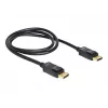 Cabo DisplayPort DeLOCK 82423 1 m macho a macho preto
