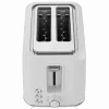 Torradeira elétrica, branca, 220-240V, 50-60Hz, 920-1080W, 2 ranhuras, 3 modos, 7 níveis de tostagem