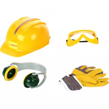 Theo Klein Bosch conjunto de acessórios B 4 peças com capacete e luvas para crianças a partir de 3 anos