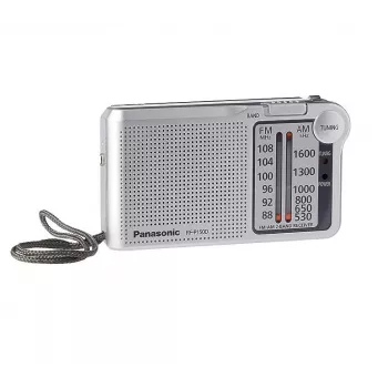 Rádio analógico portátil Panasonic RF-P150DEG prateado