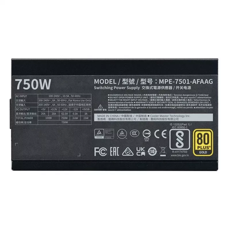 Cooler Master MPE-7501-AFAAG-3EEU preto
