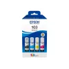 Conjunto de tinteiros Epson EcoTank 103 — conjunto original de 4 cores (preto, ciano, magenta, amarelo), preto 4500 pág., cor 7500 pág.