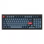 Teclado Keychron V5 Max Universal RF Wireless Bluetooth preto cinzento 96% Mecânico