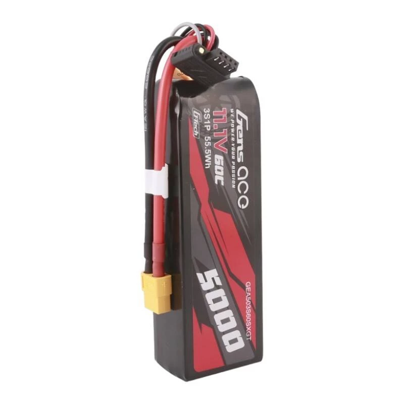 Bateria Gens ace G-Tech 5000mAh 11,1V 60C 3S1P Lipo com ficha XT60
