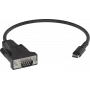 Vision Professional - Adaptador Sirius - USB-C de 24 pinos (M) para DB-9 (M) - preto