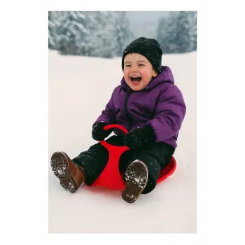 Trenó Jamara Snow Play Snow Glider vermelho — plástico, 570×380×30 mm