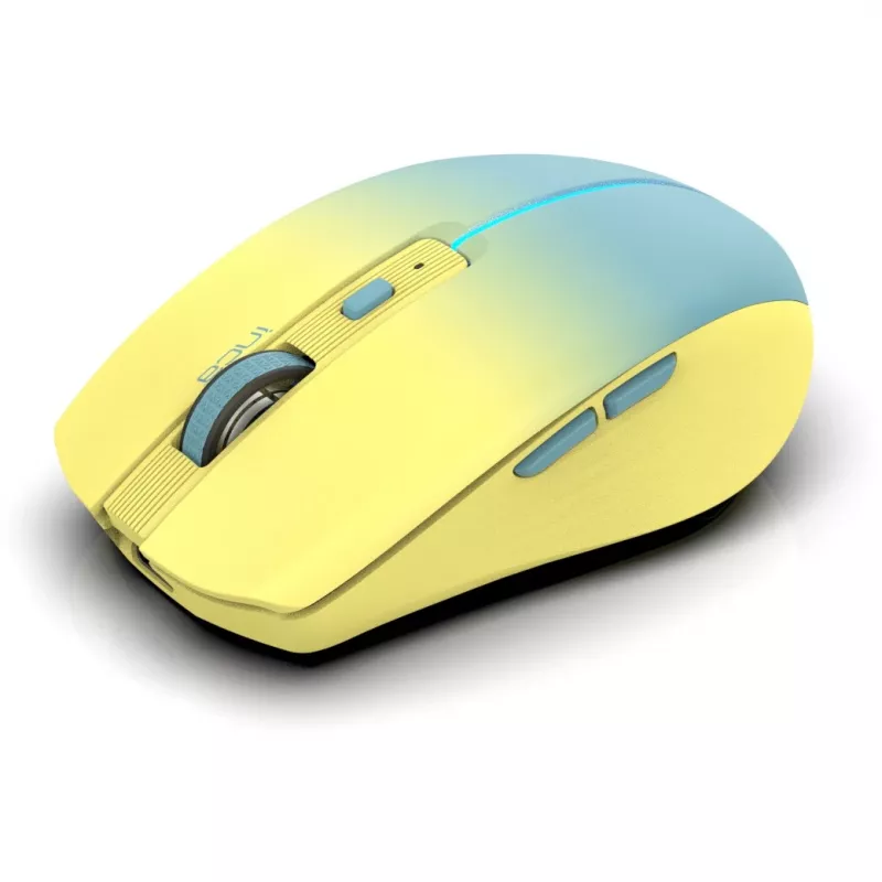 Cian Technology GmbH rato INCA IWM-511RS Bluetooth+sem fios RGB cor base amarelo