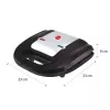 ELDOM Sanduicheira RUDDY, 750 W, placas de granito